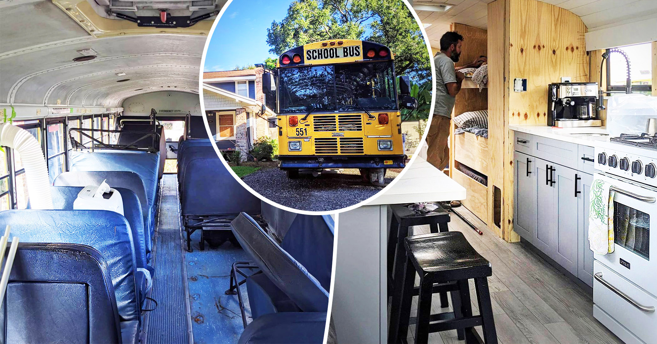 Florida Family Turn Old School Bus Into Home on Wheels, Plan 1 Year Trip After Dad Lost Job - Vimarsana News