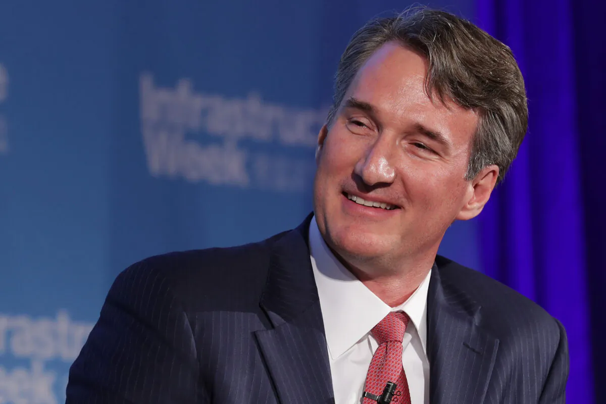 Glenn Youngkin, the then-COO of the Carlyle Group, participates in an event in Washington on May 15, 2017. (Chip Somodevilla/Getty Images)