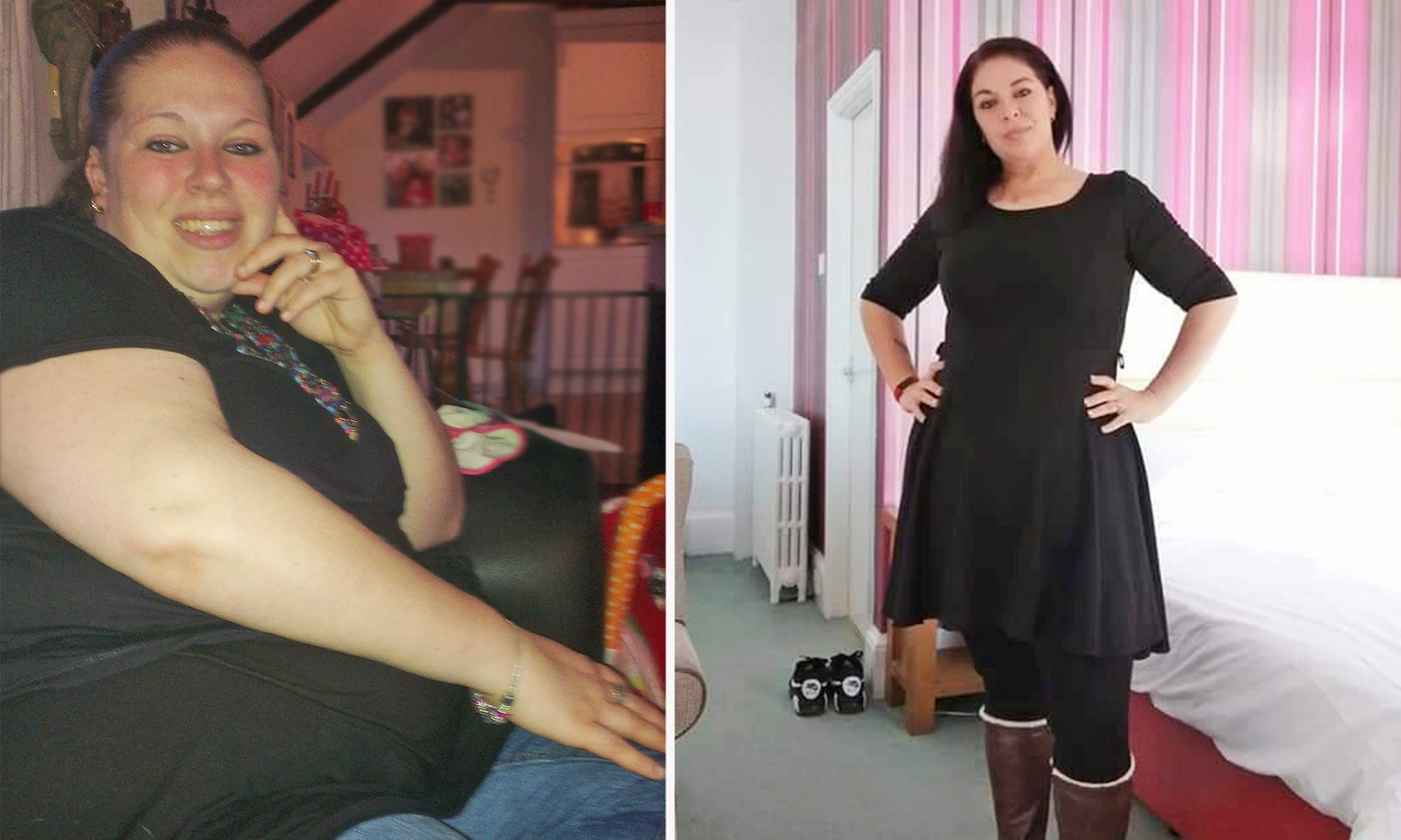 Size 28 mum sheds 10 stone after weight gain made her lost her