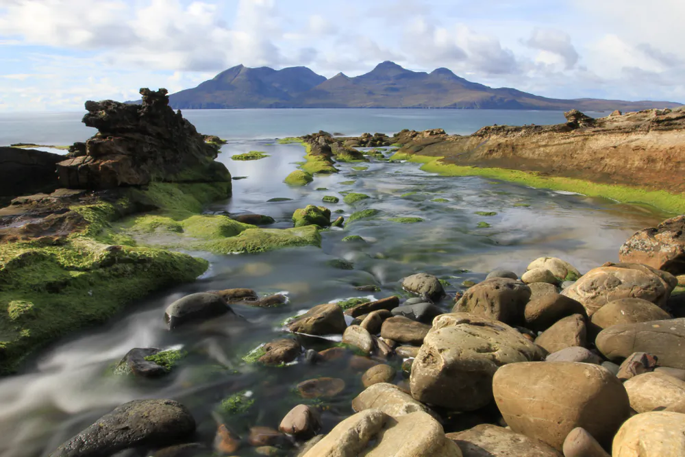 A view of the Isle of Rum from the Isle of Eigg. (Arthur Campbell/Shutterstock)