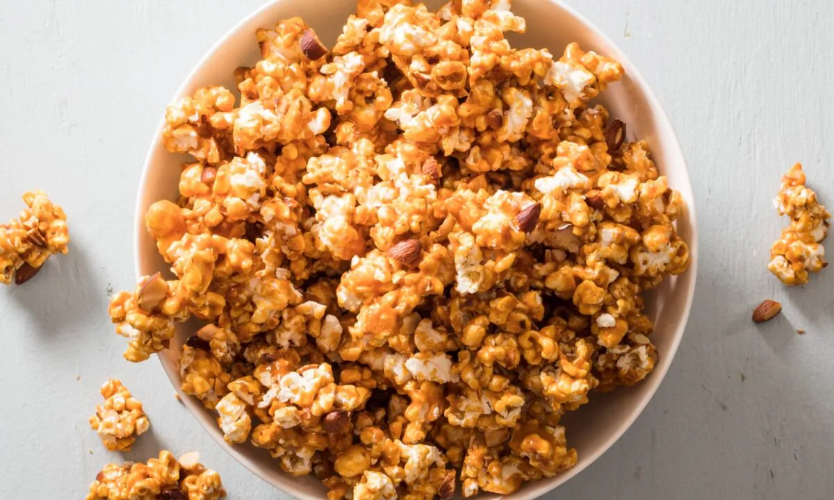 The hardest part of this recipe is waiting for your caramel popcorn to cool before you eat it! (Kendra McKnight)