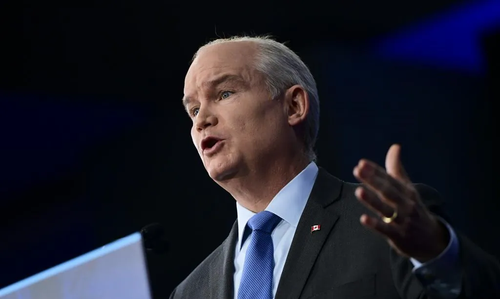 Conservative Leader Erin O'Toole holds a press conference in Ottawa on May 13, 2021. (Sean Kilpatrick/The Canadian Press)