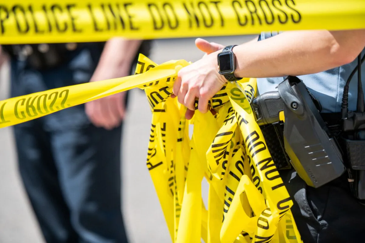 A crime scene tape is seen in this file photo. (Brandon Bell/Getty Images)