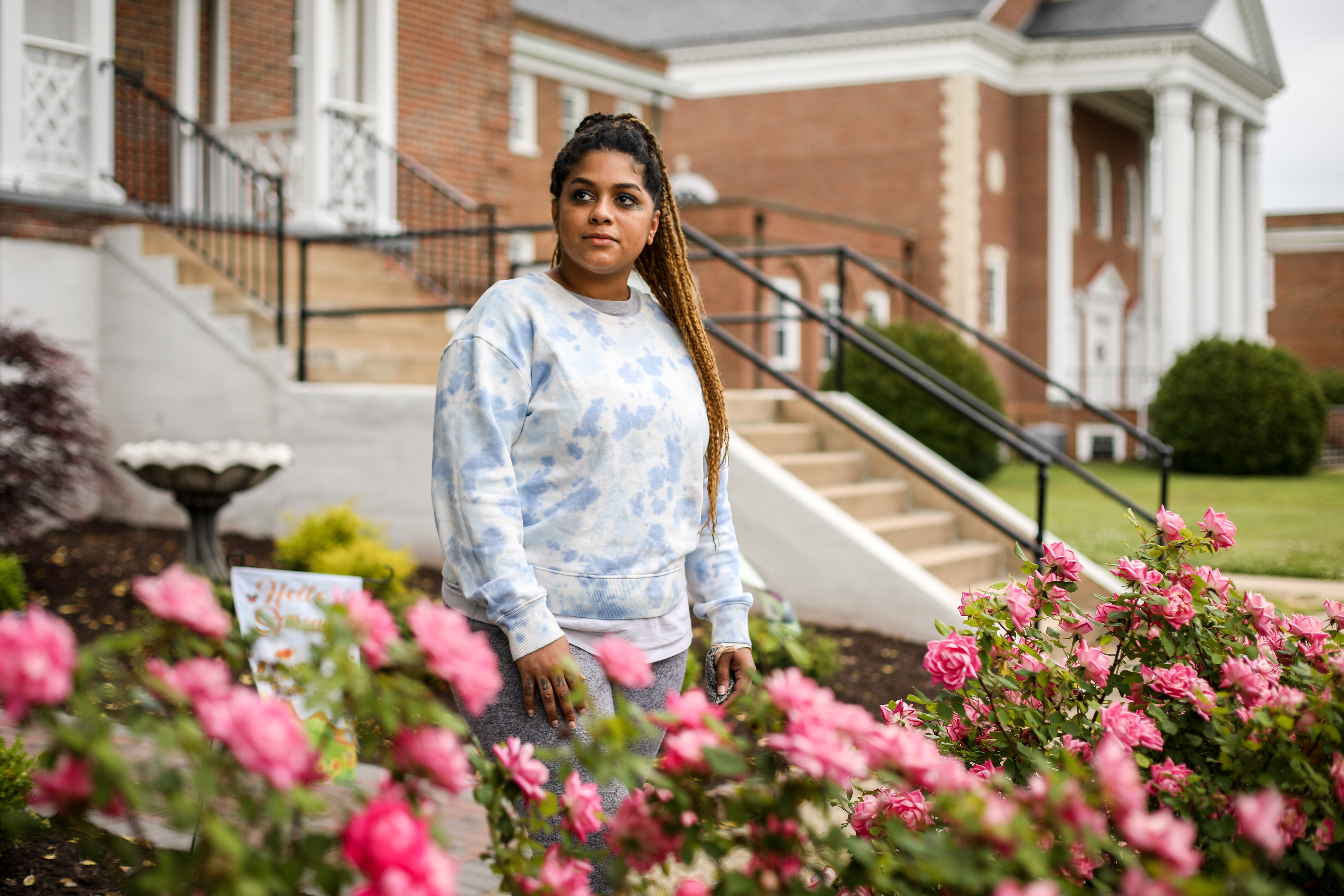 Monique Runge at The McShin Foundation, a nonprofit recovery community organization in Richmond, Va., on May 12, 2021. (Samira Bouaou/The Epoch Times)