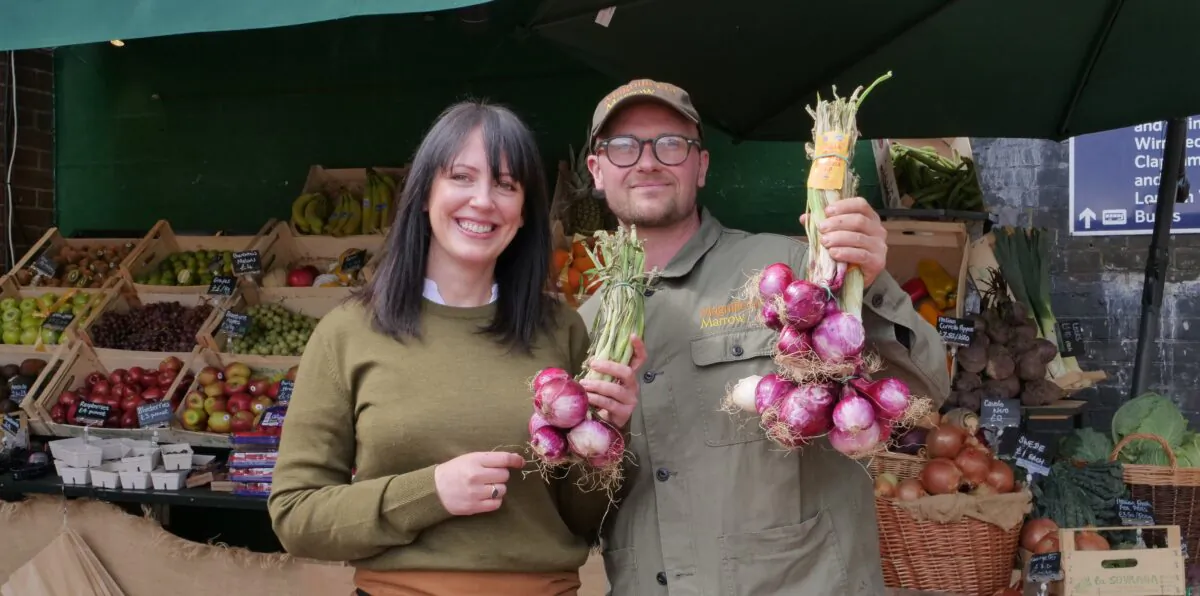 Emma Soulsby and Leigh Daley of Magnificent Marrow in London, UK, on May 5, 2021. (Neil Woodrow/NTD News)