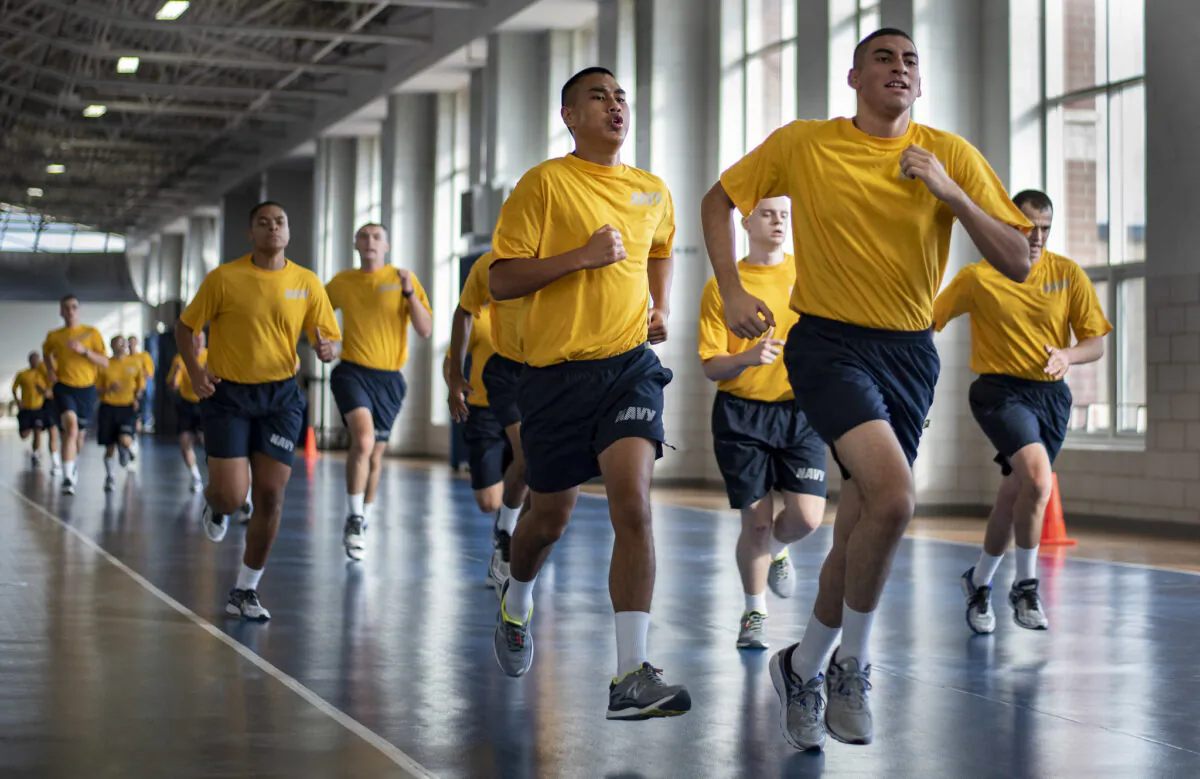 U.S. Navy enlistees in boot camp in Great Lakes, Ill. (Spencer Fling/U.S. Navy)
