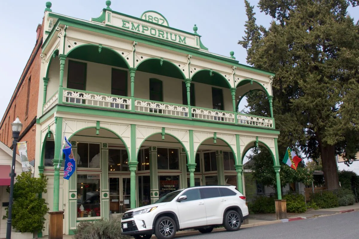 A freshly painted store from 1897 in California’s Gold Country. (Courtesy of Karen Gough)
