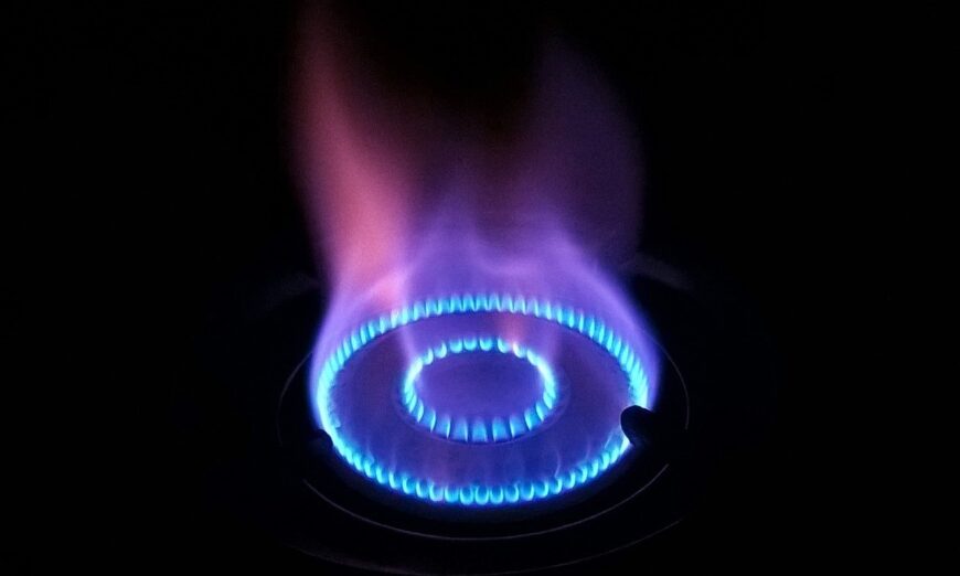 A blue flame on a gas stove. (Vasudevan Kumar via Pixabay)