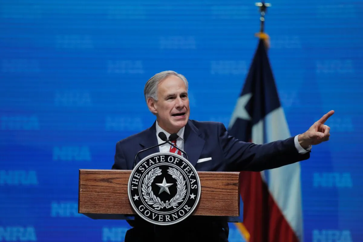 Texas Gov. Greg Abbott speaks in a file photograph. (Lucas Jackson/Reuters)