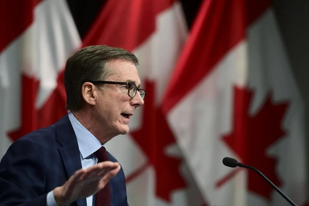 Bank of Canada Governor Tiff Macklem takes part in a news conference at the Bank of Canada in Ottawa on Dec. 15, 2020.  (Sean Kilpatrick/The Canadian Press)