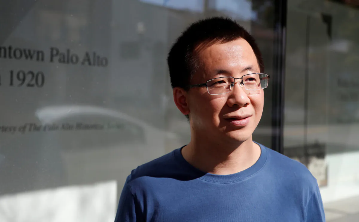 Zhang Yiming, founder and global CEO of ByteDance, poses in Palo Alto, Calif., on March 4, 2020. (Shannon Stapleton/Reuters)