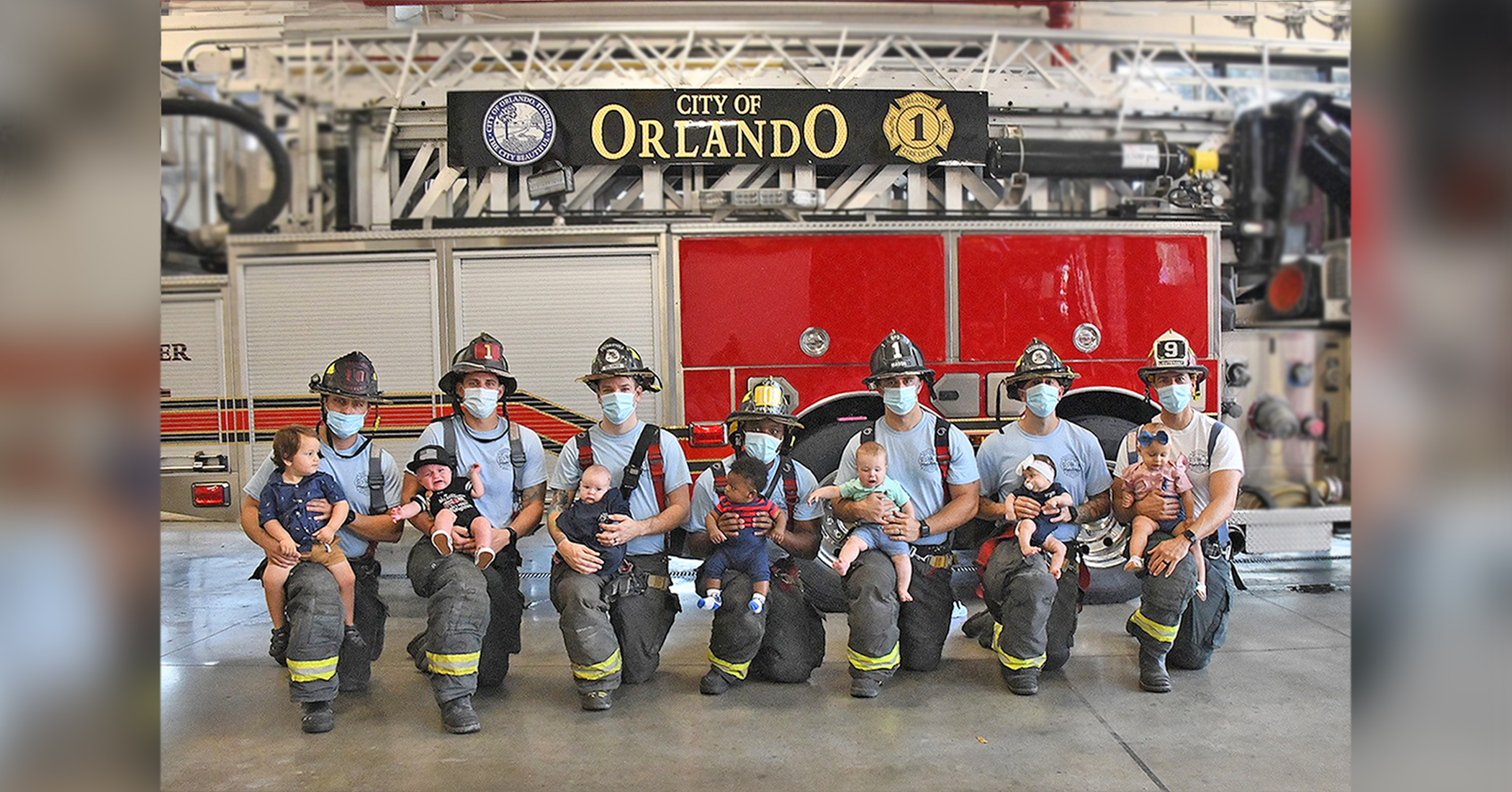 'Fighting fires to pacifiers': Orlando Fire Department welcomes 15 babies during pandemic