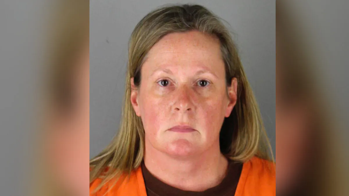 Kim Potter, a former Brooklyn Center, Minn., police officer, in a booking photo. (Hennepin County Sheriff via AP)