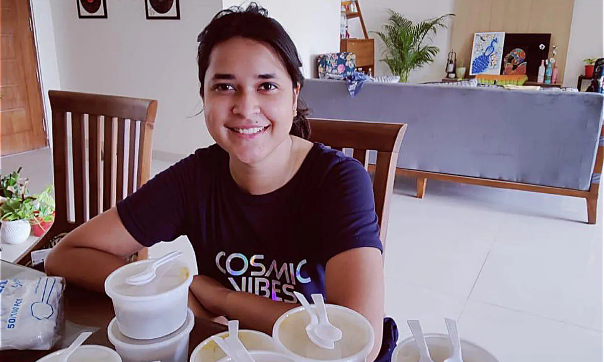 Ankita Sahay started Seher,, a volunteer service that provides free nutritious, home-cooked meals to COVID patients and their attendants in Bangalore, India. (Picture courtesy Ankita Sahay)