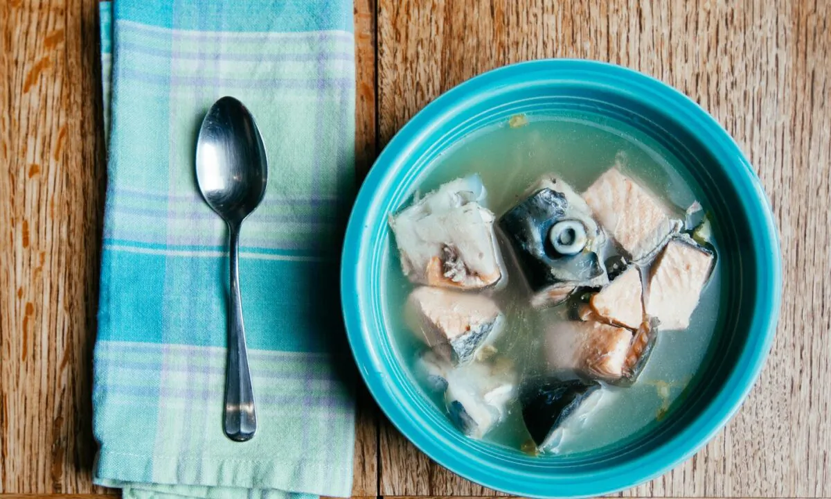 Melanie Brown's salmon soup. (Misha Dumov, MB Commercial Photography)