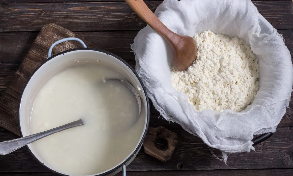 Making curds and whey is the first step in almost any cheese making process. (Svitlana Slobodianiuk/shutterstock)