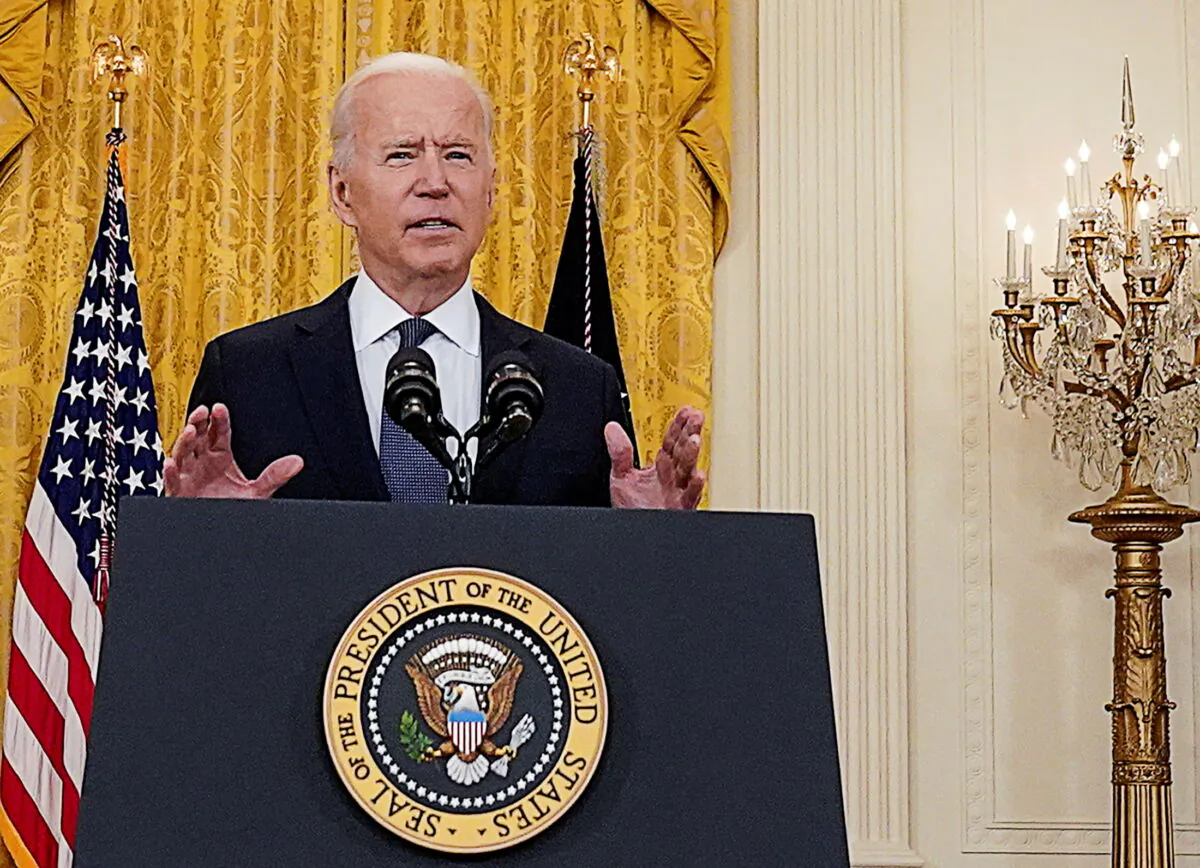 U.S. President Joe Biden delivers remarks on the U.S. economy in the East Room at the White House on May 10, 2021. (Kevin Lamarque/Reuters)