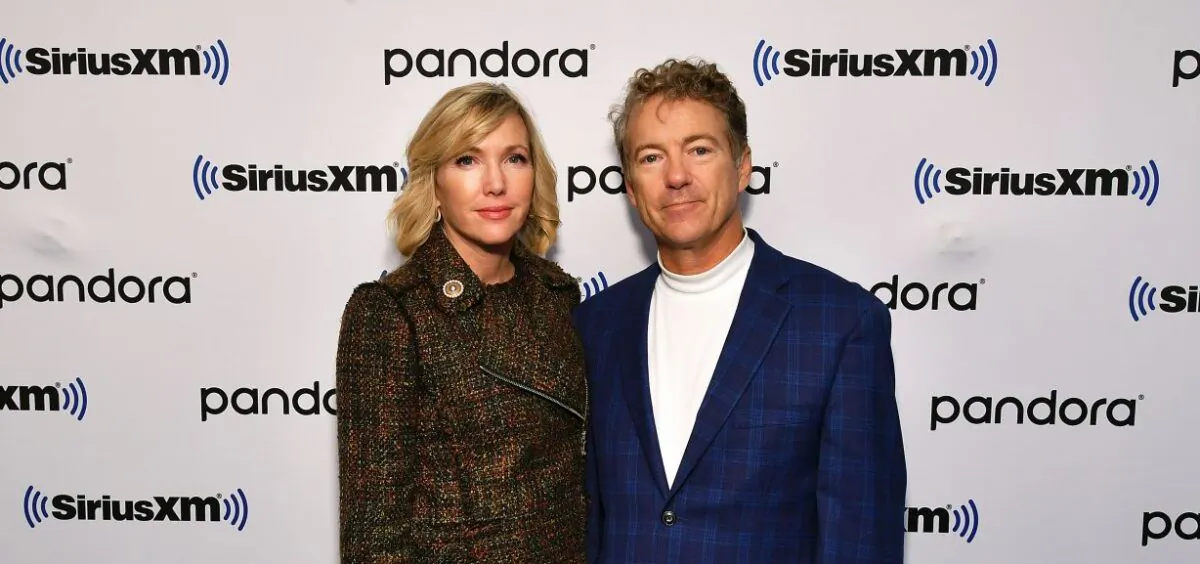 Sen. Rand Paul (R-Ky.) and wife and author Kelley Paul visit SiriusXM for Town Hall with Olivier Knox and Julie Mason in New York City, on Oct. 11, 2019. (Slaven Vlasic/Getty Images for SiriusXM)