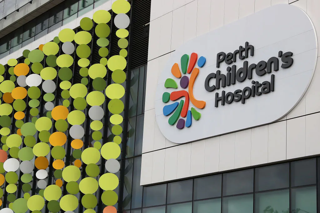 A general view of the Perth Children's Hospital in Perth, Australia, on Apr. 20, 2020. (Photo by Paul Kane/Getty Images)