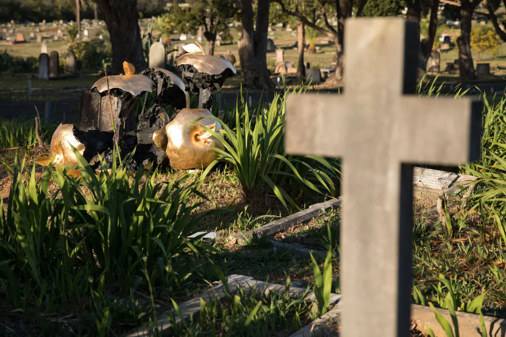 A sculpture in Rookwood Cemetery on September 4, 2017 in Sydney, Australia. (Mark Kolbe/Getty Images)