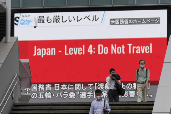 U.S. warning against visits to Japan