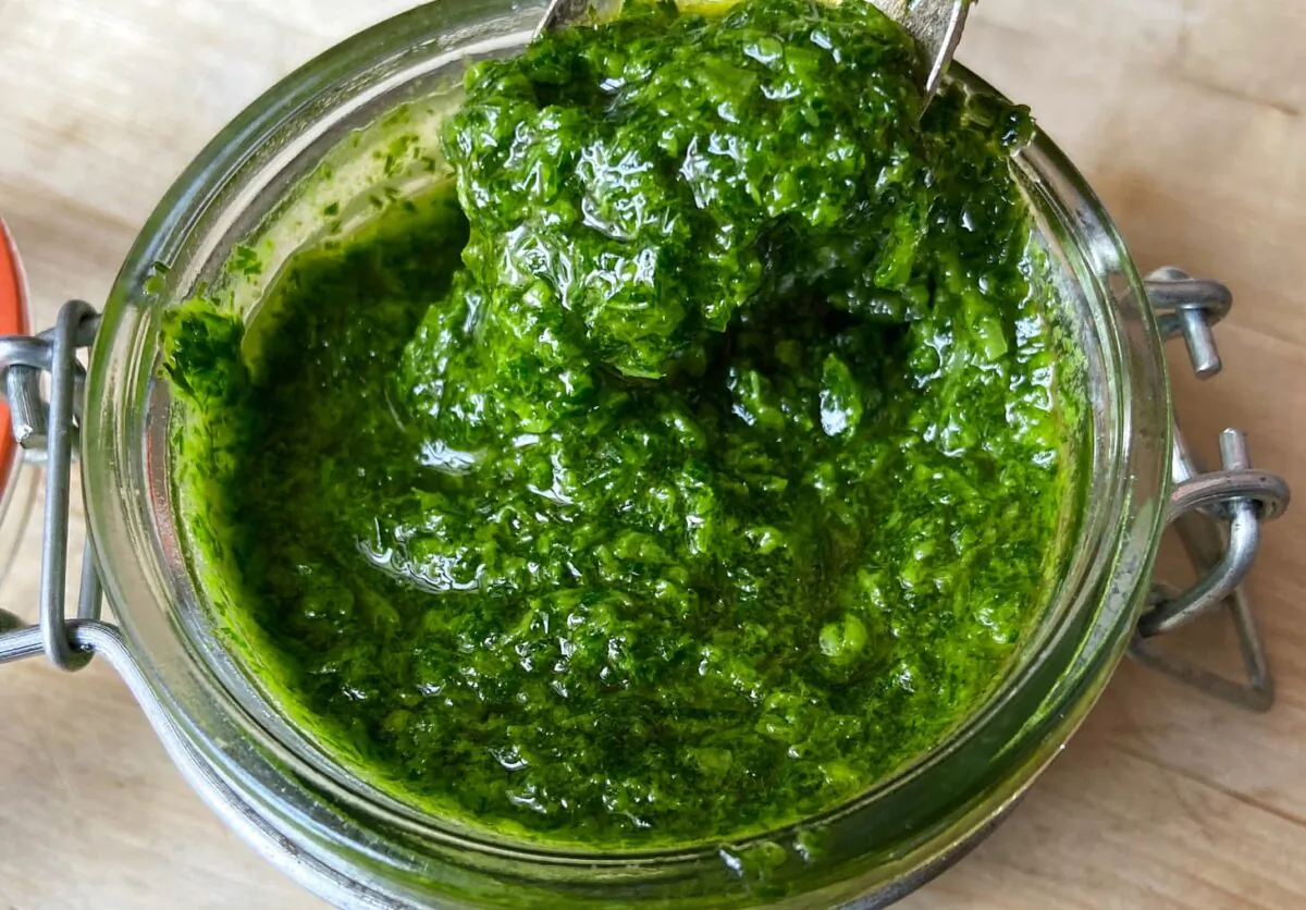 Since you don’t need a specific recipe, every herb sauce is one-of-a-kind. (Amelia Rampe/TNS)