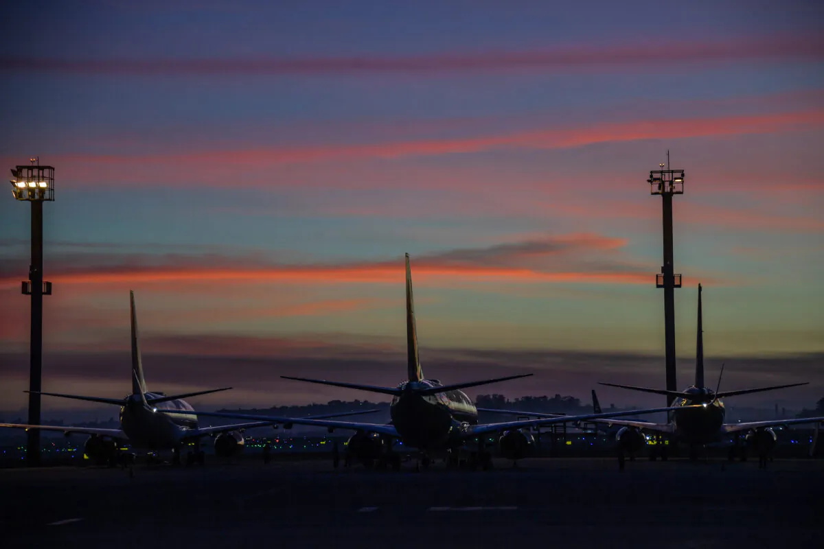 Guarulhos International Airport, in Guarulhos, near Sao Paulo, Brazil, on Dec. 3, 2020. (By Nelson Almeida/AFP via Getty Images)