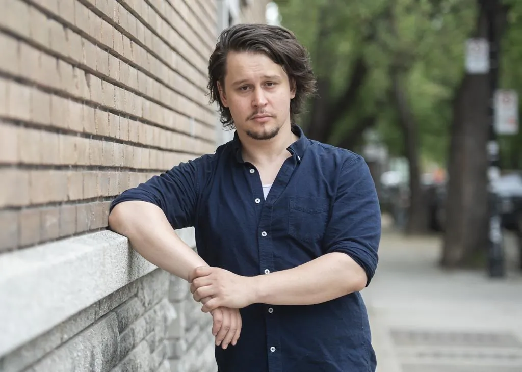 Jonathan Frederic poses near his home in Montreal, on May 22, 2021. (Graham Hughes/The Canadian Press)