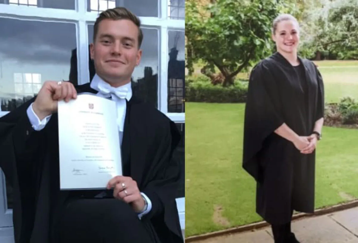 Undated handout file photo issued by Metropolitan Police of a composed image of London Bridge terror attack victims Jack Merritt, 25, and Saskia Jones, 23. Photo issued on April 12, 2021. (PA)