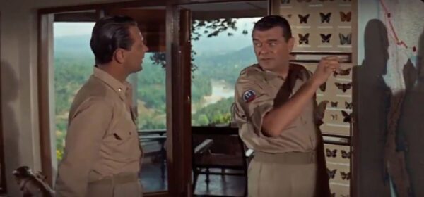 William Holden and Jack Hawkins in Bridge on the River Kwai