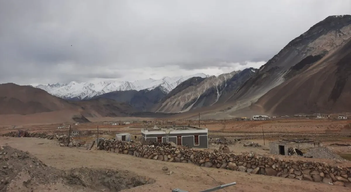 Yourgo village in Chushul in eastern Ladakh, ten kilometers from Pongong Tso lake where India-China faced an intense standoff until February. The border villages don't have internet and this has made things difficult for the population during lockdown. (Courtesy Kunchok Stanzin)