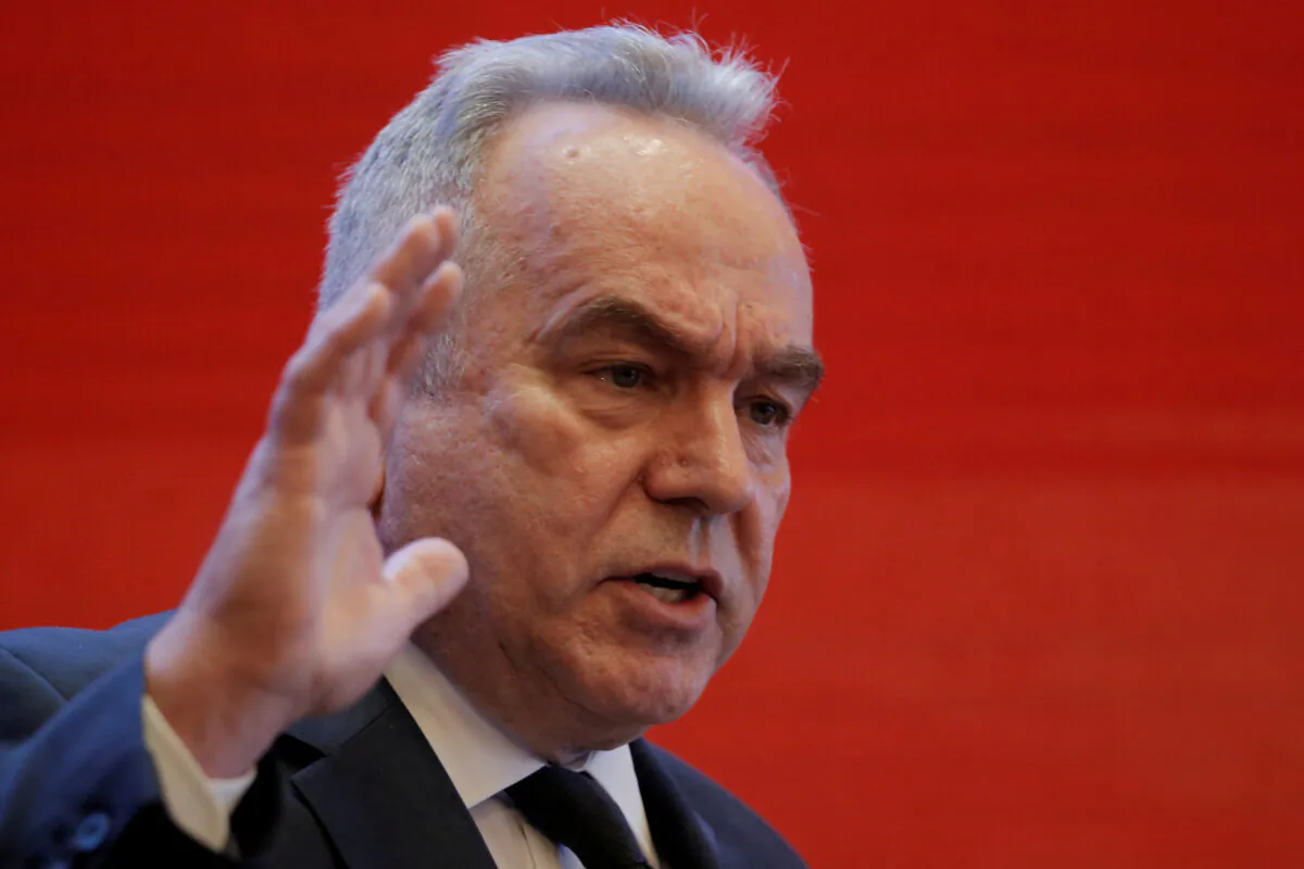 The former Asia Group Chairman and CEO Kurt Campbell attends the China Development Forum in Beijing, China on March 23, 2019. (Thomas Peter/Reuters)