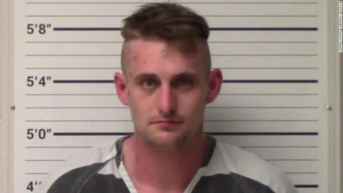 Coleman Thomas Blevins, 28, of Kerrville, Texas, was arrested on May 28, 2021. (Courtesy of Kerr County Sheriff's Office)