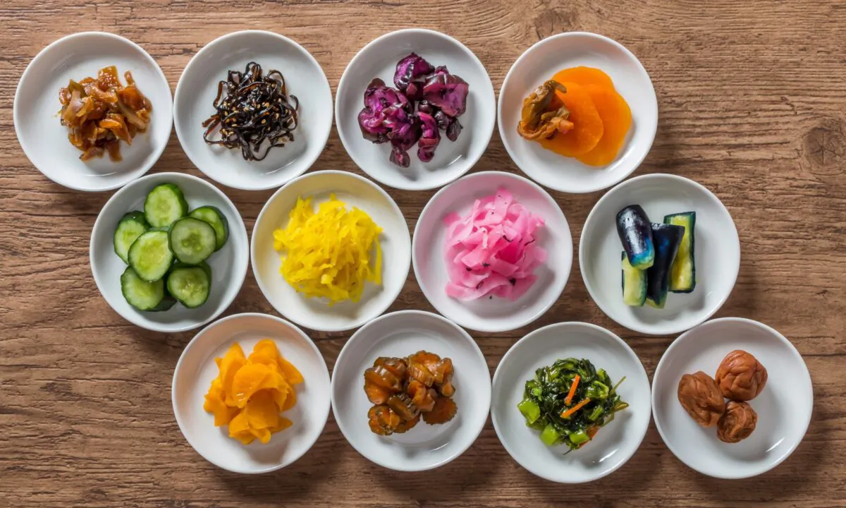 There are hundreds of varieties of tsukemono, spanning a wide range of ingredients, pickling method, color, taste, and texture. (norikko/shutterstock)