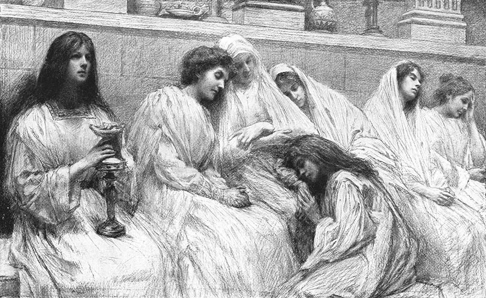 Fox News Channel anchor Shannon Bream aims to give a voice to the women of the Bible. An illustration of the "Parable of the 10 Virgins," by Eugene Burnand, from his 1908 “The Parables” published by Berger-Levrault. (PD-US)