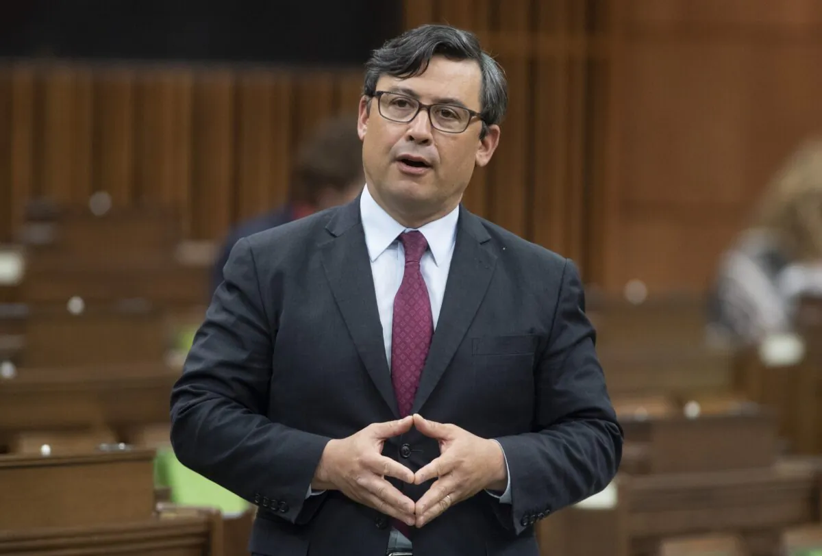 Conservative MP Michael Chong rises during question period in the House of Commons on May 31, 2021. (Adrian Wyld /The Canadian Press)
