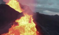Watch Moment Drone Crashes Into Erupting Icelandic Volcano