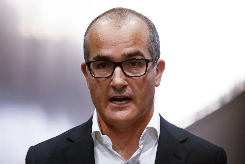 Victorian Deputy Premier James Merlino speaks to the media during a press conference on June 02, 2021 in Melbourne, Australia. (Daniel Pockett/Getty Images)