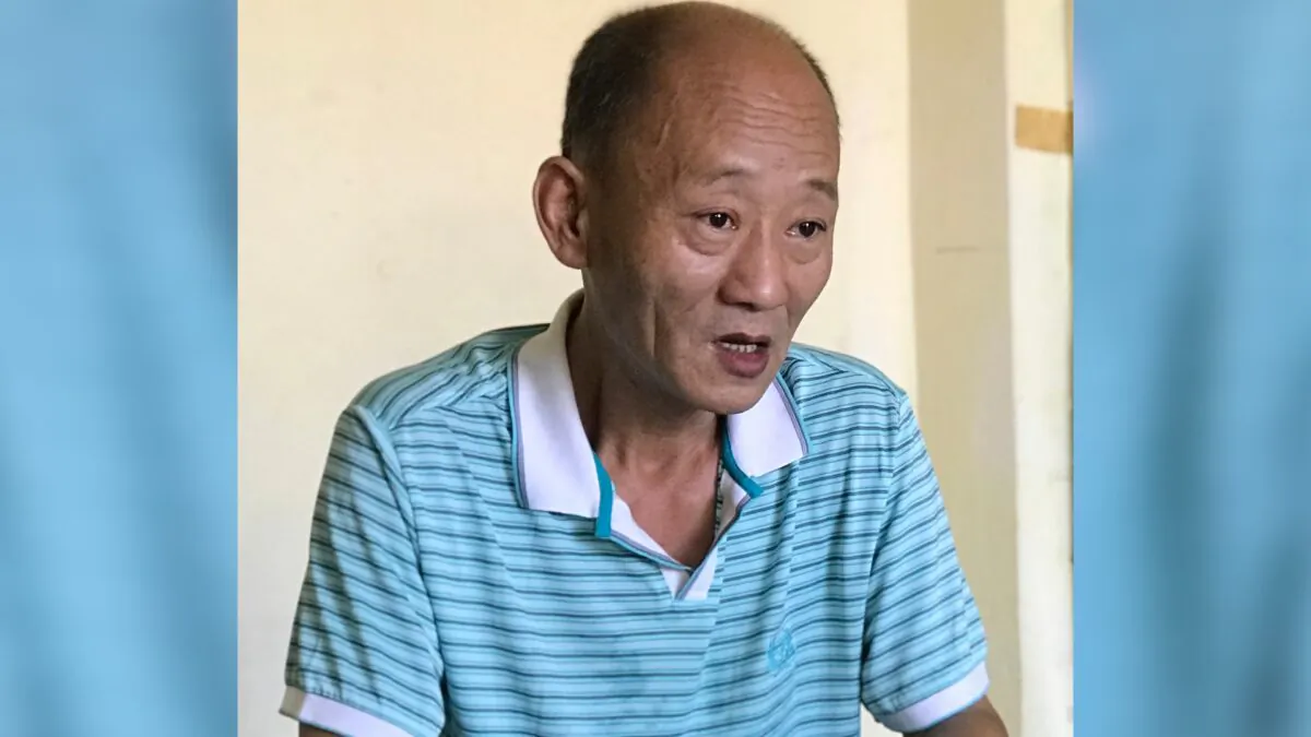 Fan Baolin, who served 17 years in prison and says he sneaked out of China last year to escape constant surveillance, poses during an interview in an undisclosed location and on an undisclosed date. (AP photo)