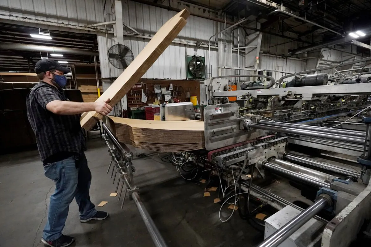 Due to lack of workers, Rob Bondurant, a supervisor, has been forced to assume additional duties at Great Southern Industries, in the Jackson, Miss., on May 28, 2021. (Rogelio V. Solis/AP Photo)