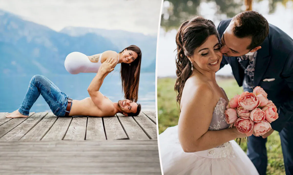 Left: (Courtesy of Jen and Dominik Bauer); Right: (Courtesy of Savanna Kathleen Photography via Jen and Dominik Bauer)