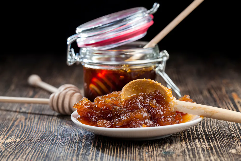 Crystallized honey is still perfectly delicious and nutritious—and easy to turn back into its liquid self. (rsooll/Shutterstock)