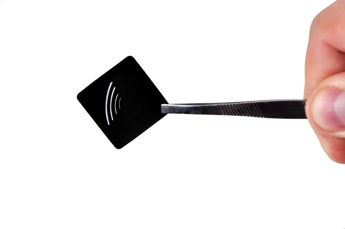 A tiny tracking tag. (Dreamstime/TNS)