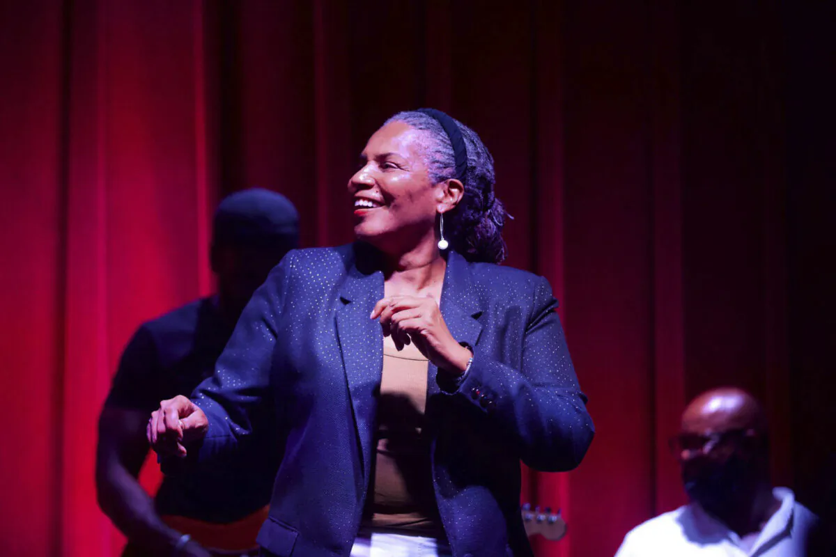 Deborah Peoples, Democratic candidate for Fort Worth mayor, attends a gathering in Fort Worth, Texas, on June 5, 2021. Republican Mattie Parker was elected Saturday as the next mayor of Fort Worth, keeping it one of America's few big cities with a GOP mayor. (Yffy Yossifor/Star-Telegram via AP)