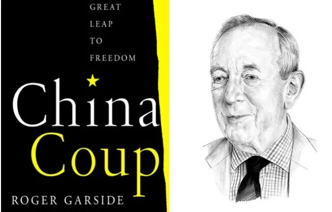 The cover of Roger Garside's book (left) and a sketch of Roger Garside. (Courtesy of Roger Garside)