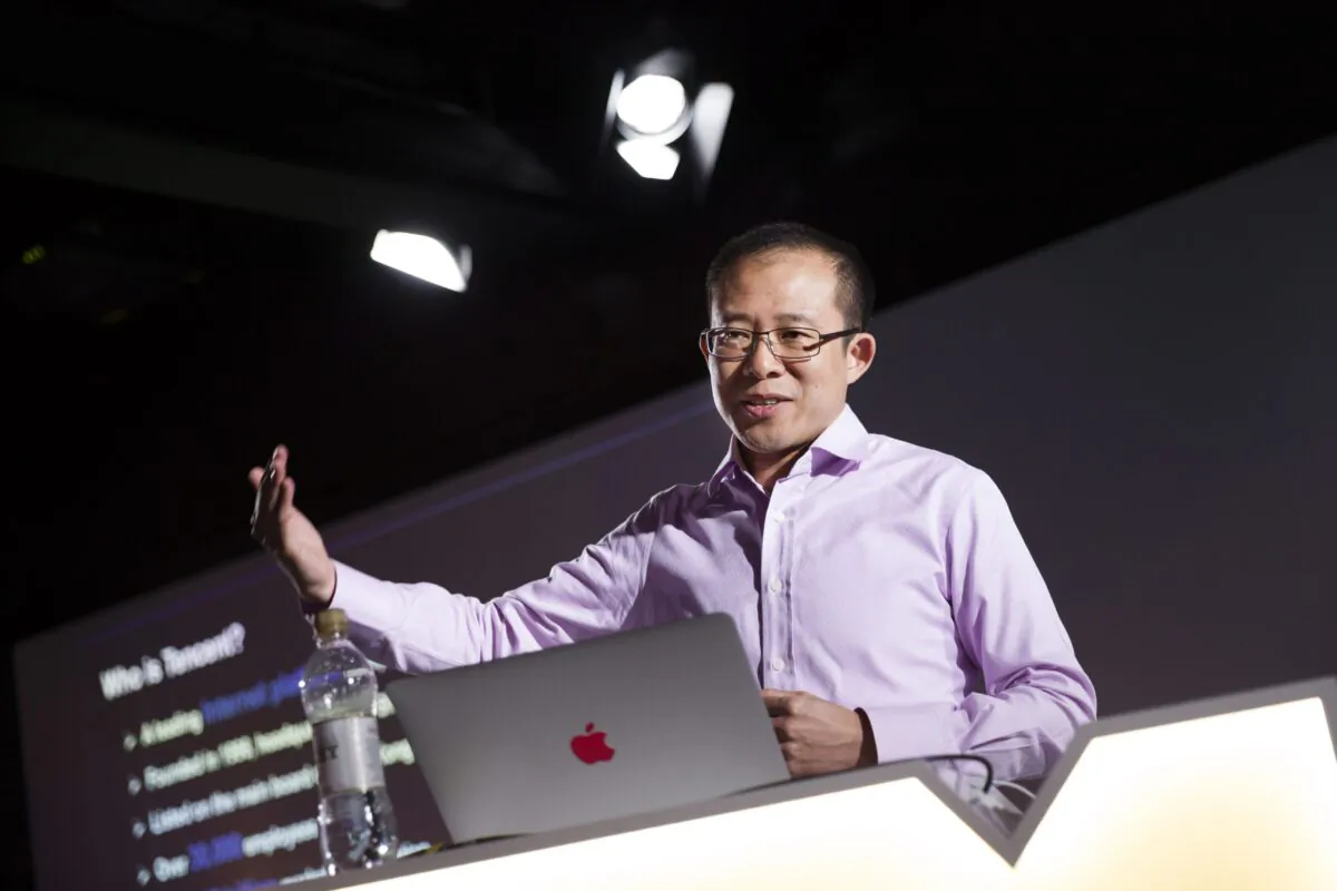 Martin Lau, President of Tencent attends a press conference at the Finnish game company Supercell headquarters in Helsinki on June 21, 2016. 
(Seppo Samuli/AFP via Getty Images)