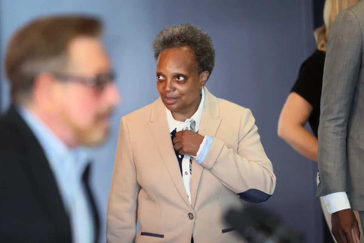 Chicago Mayor Lori Lightfoot on June 07, 2021 in Chicago, Illinois. (Scott Olson/Getty Images)