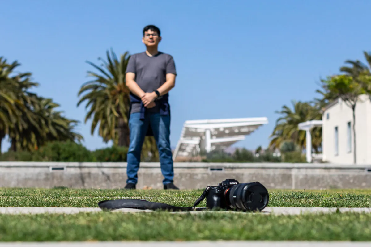 Photographer John Uy in Irvine, Calif., on May 7, 2021. (John Fredricks/The Epoch Times)