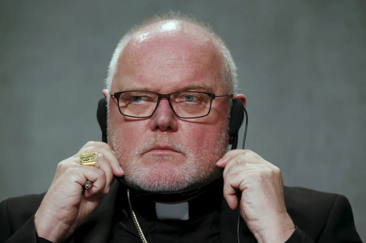 Cardinal Reinhard Marx attends a news conference at the end of the morning session of the synod on the family at the Vatican, on Oct. 21, 2015. (Alessandro Bianchi/Reuters)