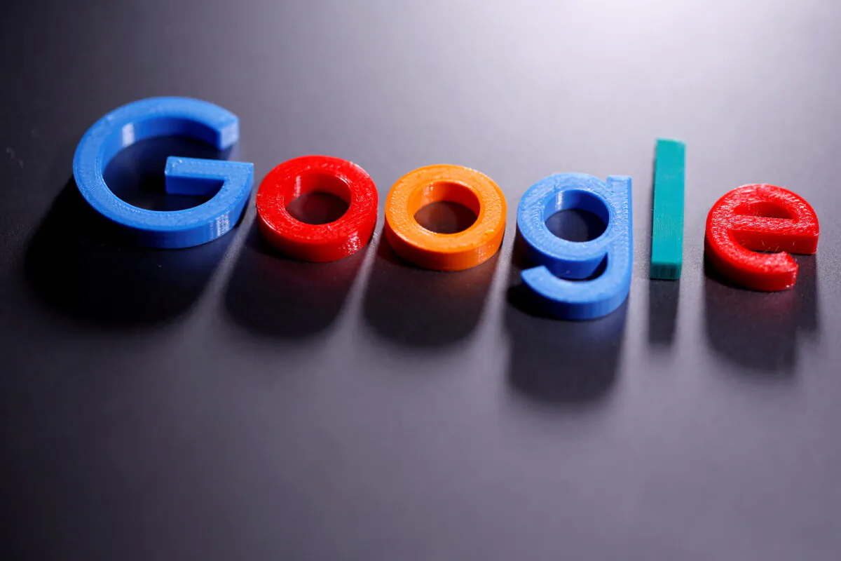 A 3D printed Google logo is seen in this illustration taken on April 12, 2020. (Dado Ruvic/Reuters)